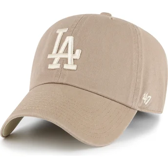 Cap zaoblená brown adjustable strap Clean Up Ballpark Portabella Los Angeles Dodgers MLB 47 Brand