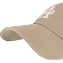 cap-zaoblena-brown-adjustable-strap-clean-up-ballpark-portabella-los-angeles-dodgers-mlb-47-brand