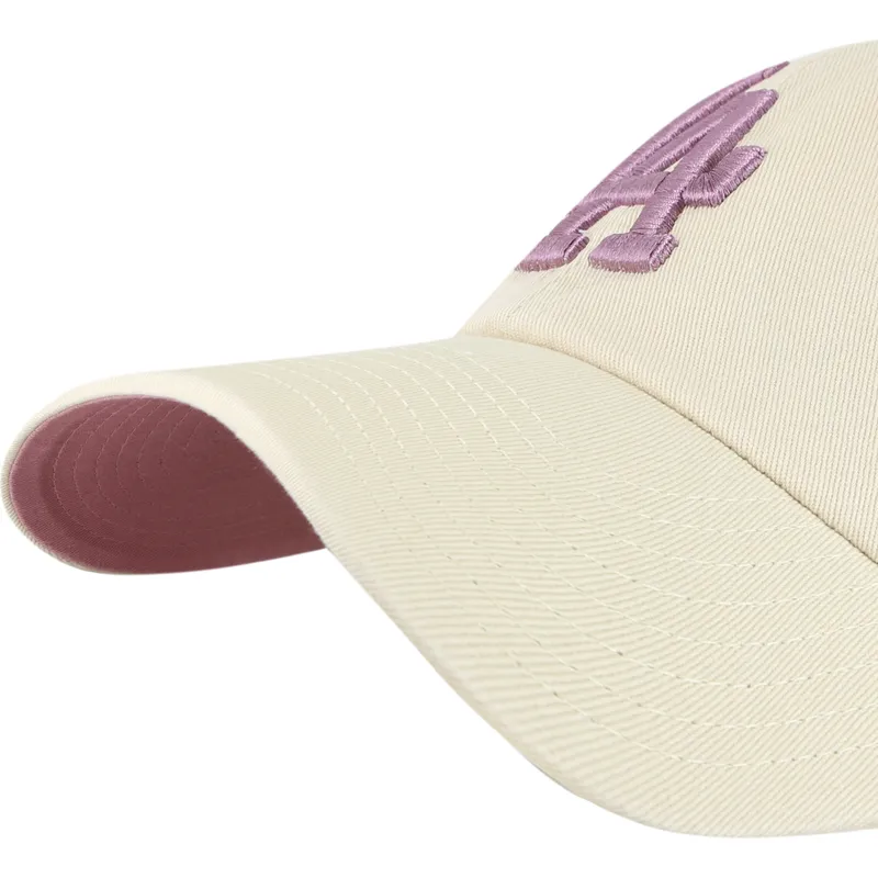 cap-zaoblena-beige-adjustable-strap-clean-up-ballpark-los-angeles-dodgers-mlb-47-brand