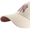 beige-gebogene-snapback-kappe-mit-violettem-logo-mvp-ballpark-von-new-york-yankees-mlb-von-47-brand