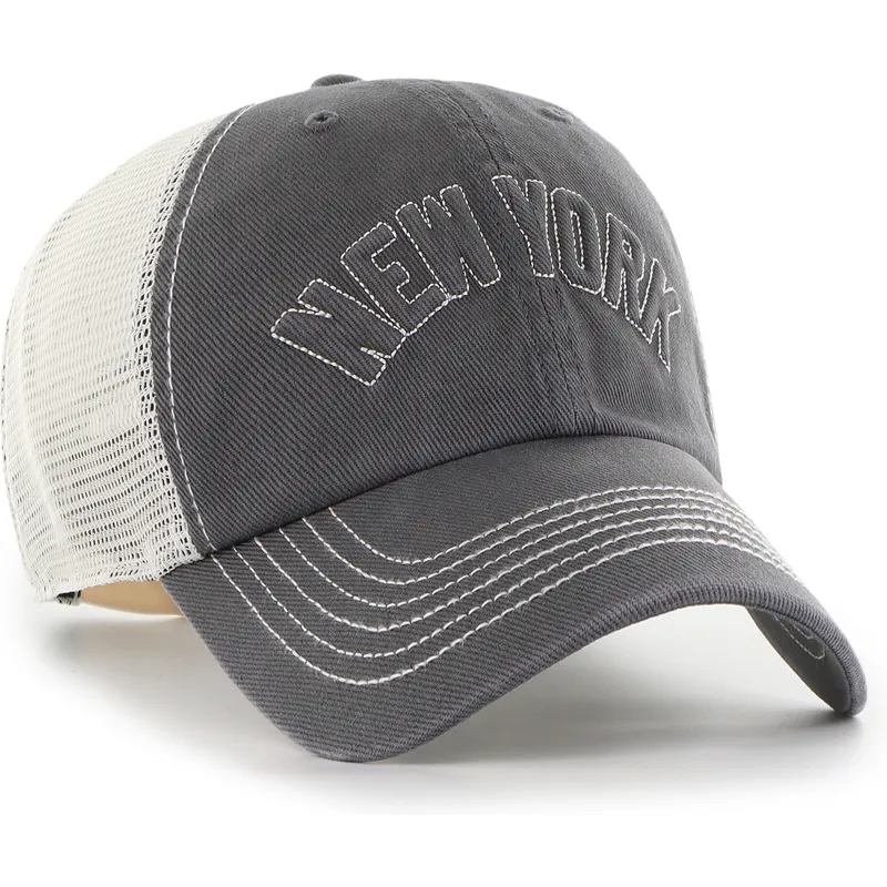 siltovky-zaoblena-kamionista-cierna-snapback-clean-up-trailer-script-mesh-new-york-yankees-mlb-47-brand