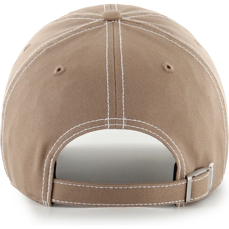 cap-zaoblena-brown-adjustable-strap-clean-up-contrast-stitch-new-york-yankees-mlb-47-brand