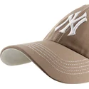cap-zaoblena-brown-adjustable-strap-clean-up-contrast-stitch-new-york-yankees-mlb-47-brand