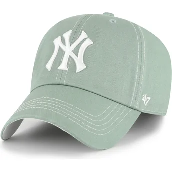 Cap zaoblená green adjustable strap Clean Up Contrast Stitch New York Yankees MLB 47 Brand