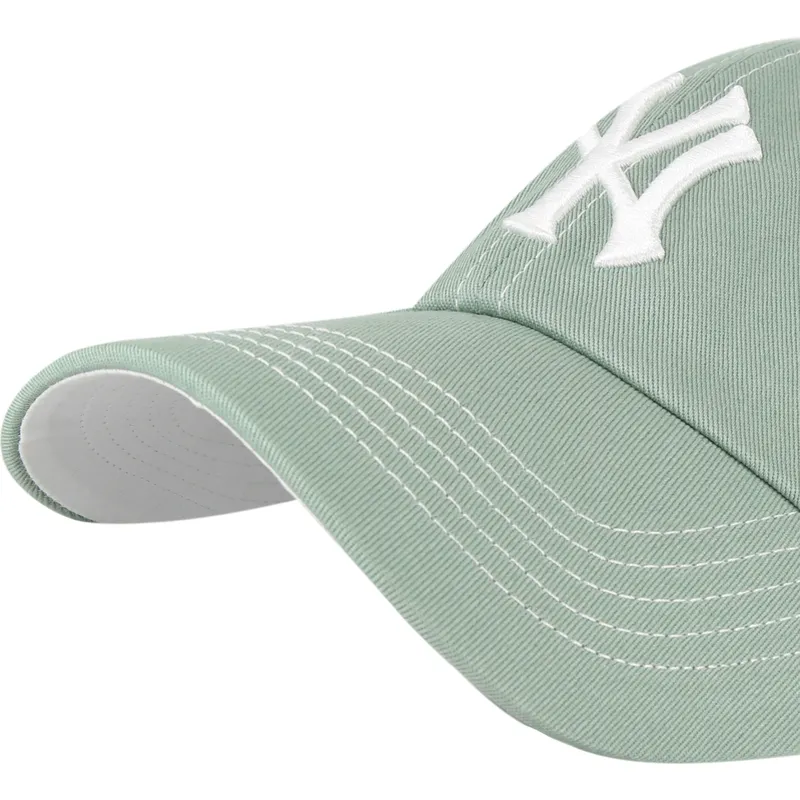 cap-zaoblena-green-adjustable-strap-clean-up-contrast-stitch-new-york-yankees-mlb-47-brand cap-zaoblena-green-adjustable-strap-clean-up-contrast-stitch-new-york-yankees-mlb-47-brand