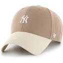 cap-zaoblena-brown-adjustable-strap-mvp-base-runner-two-tone-legend-new-york-yankees-mlb-47-brand