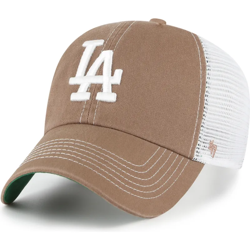 cap-zaoblena-brown-snapback-clean-up-trawler-los-angeles-dodgers-mlb-47-brand