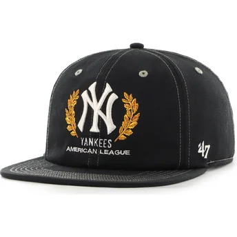Šiltovka rovná čierna snapback Captain RL Keepsake New York Yankees MLB 47 Brand