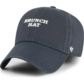 Šiltovky zaoblená tmavomodrá nastaviteľný pásik Brunch Hat Clean Up Phrase Base Runner Icon 47 Brand