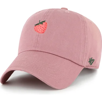 Šiltovky zaoblená ružová nastaviteľný pásik Strawberry Fruit Clean Up Base Runner Icon 47 Brand