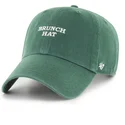 grune-verstellbare-curved-cap-brunch-hat-phrase-clean-up-base-runner-icon-von-47-brand