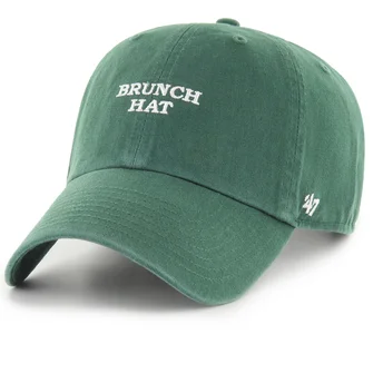 Grüne verstellbare Curved Cap Brunch Hat Phrase Clean Up Base Runner Icon von 47 Brand