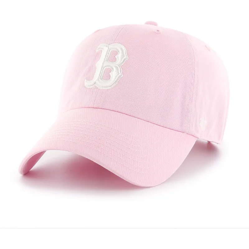 siltovka-zaoblena-ruzova-nastavitelny-clean-up-boston-red-sox-mlb-47-brand