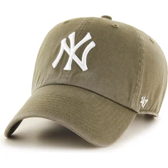 Šiltovka zaoblená zelená nastaviteľný Clean Up Sandalwood New York Yankees MLB 47 Brand