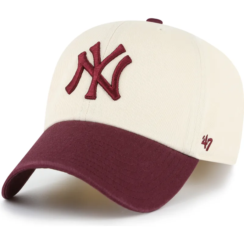 siltovka-zaoblena-bezova-nastavitelny-clean-up-two-tone-no-loop-label-new-york-yankees-mlb-47-brand siltovka-zaoblena-bezova-nastavitelny-clean-up-two-tone-no-loop-label-new-york-yankees-mlb-47-brand