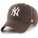 47-brand-curved-brim-mvp-legend-new-york-yankees-mlb-brown-adjustable-cap