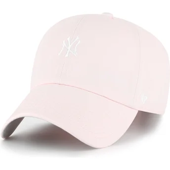 Šiltovky zaoblená ružová nastaviteľný pásik claro Clean Up Base Runner New York Yankees MLB 47 Brand