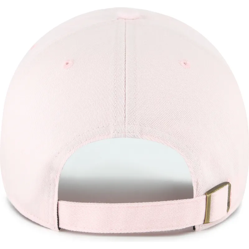 cap-zaoblena-pink-adjustable-strap-claro-clean-up-base-runner-new-york-yankees-mlb-47-brand