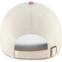 47-brand-curved-brim-clean-up-base-runner-two-tone-new-york-yankees-mlb-beige-and-pink-adjustable-cap
