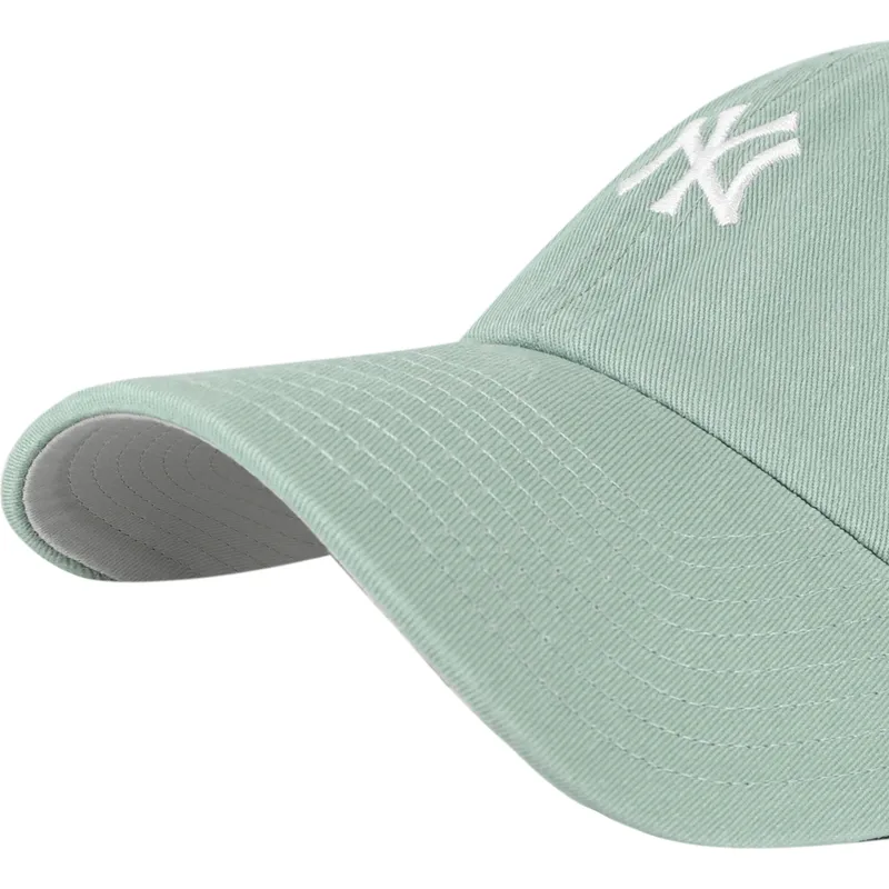grune-verstellbare-gebogene-kappe-clean-up-base-runner-der-new-york-yankees-mlb-von-47-brand