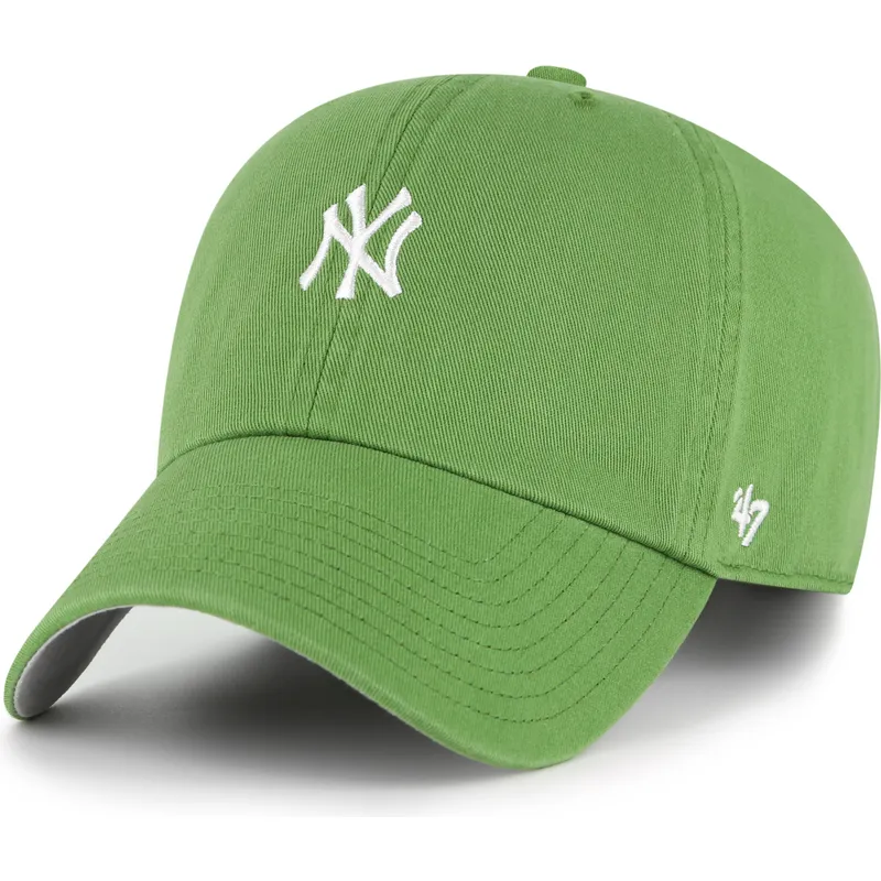 grune-verstellbare-gebogene-kappe-clean-up-base-runner-fatigue-green-der-new-york-yankees-mlb-von-47-brand