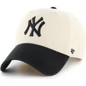 siltovka-zaoblena-bezova-nastavitelny-clean-up-two-tone-no-loop-label-new-york-yankees-mlb-47-brand