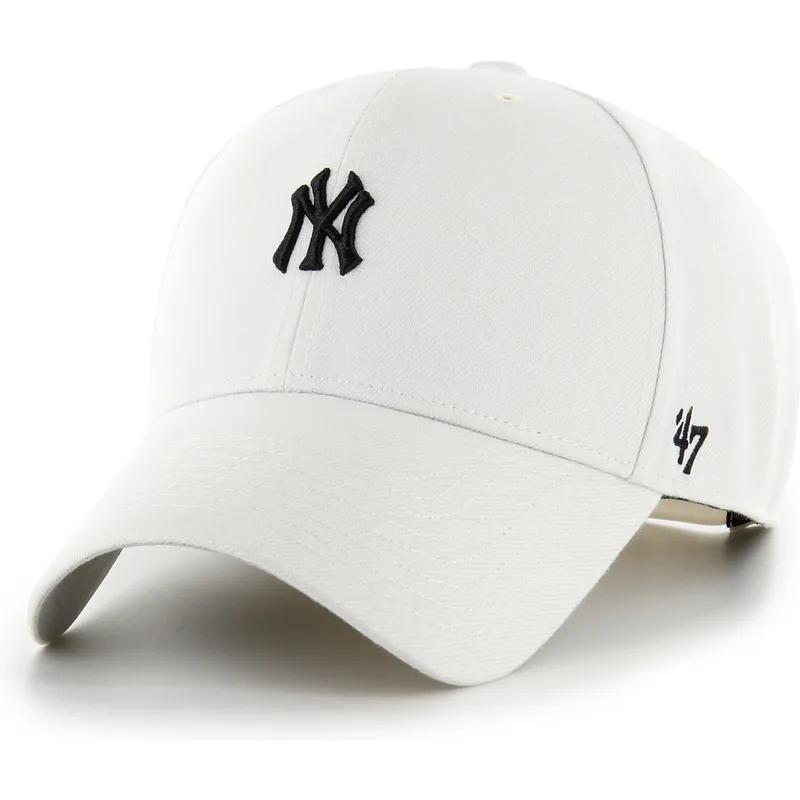 beige-gebogene-snapback-kappe-mvp-base-runner-der-new-york-yankees-mlb-von-47-brand