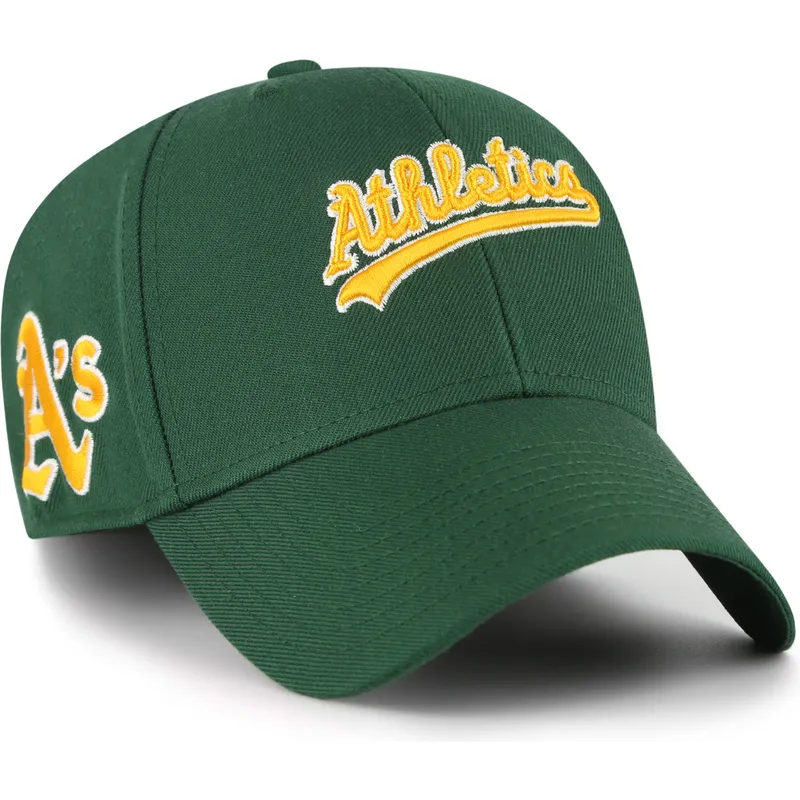 47-brand-curved-brim-mvp-ballpark-script-shot-oakland-athletics-mlb-green-adjustable-cap