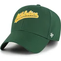 cap-zaoblena-green-adjustable-strap-mvp-ballpark-script-shot-oakland-athletics-mlb-47-brand
