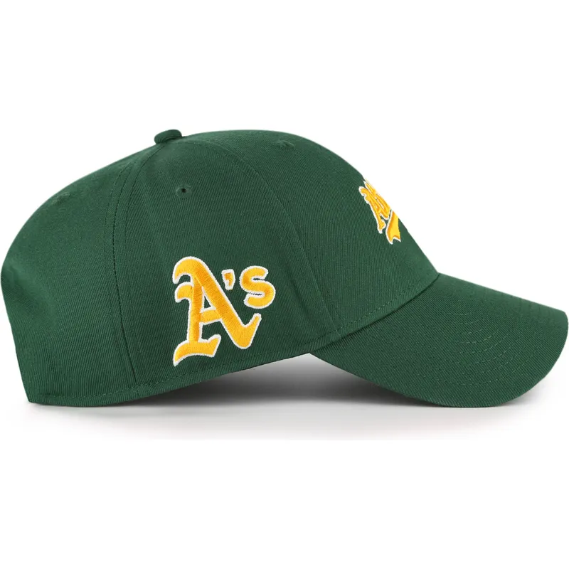 cap-zaoblena-green-adjustable-strap-mvp-ballpark-script-shot-oakland-athletics-mlb-47-brand cap-zaoblena-green-adjustable-strap-mvp-ballpark-script-shot-oakland-athletics-mlb-47-brand