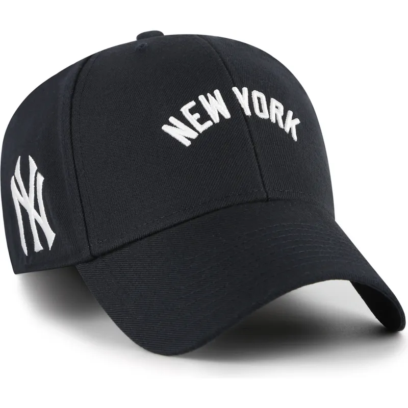 cap-zaoblena-navy-blue-adjustable-strap-mvp-ballpark-script-shot-new-york-yankees-mlb-47-brand