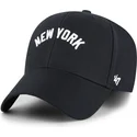 cap-zaoblena-navy-blue-adjustable-strap-mvp-ballpark-script-shot-new-york-yankees-mlb-47-brand