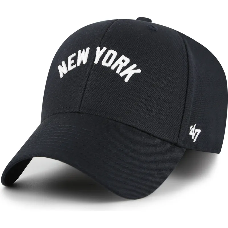 cap-zaoblena-navy-blue-adjustable-strap-mvp-ballpark-script-shot-new-york-yankees-mlb-47-brand