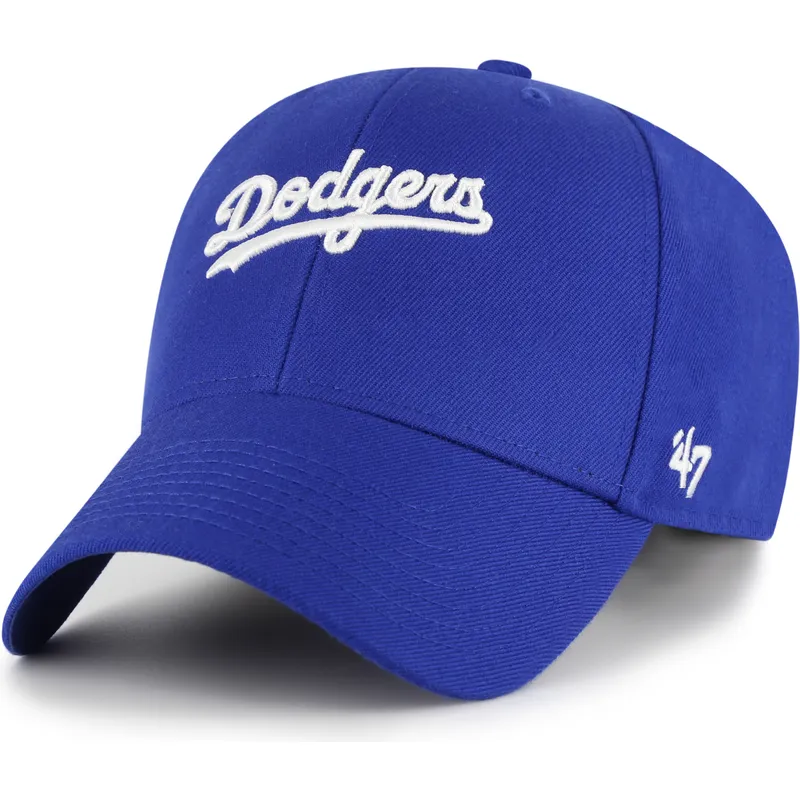 cap-zaoblena-blue-adjustable-strap-mvp-ballpark-script-shot-los-angeles-dodgers-mlb-47-brand