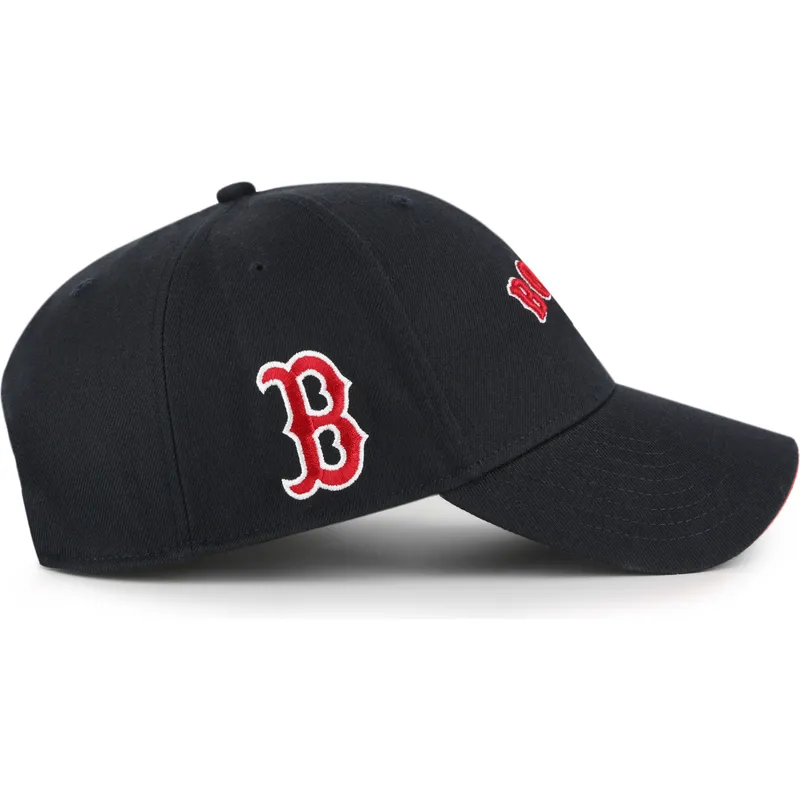 cap-zaoblena-navy-blue-adjustable-strap-mvp-ballpark-script-shot-boston-red-sox-mlb-47-brand