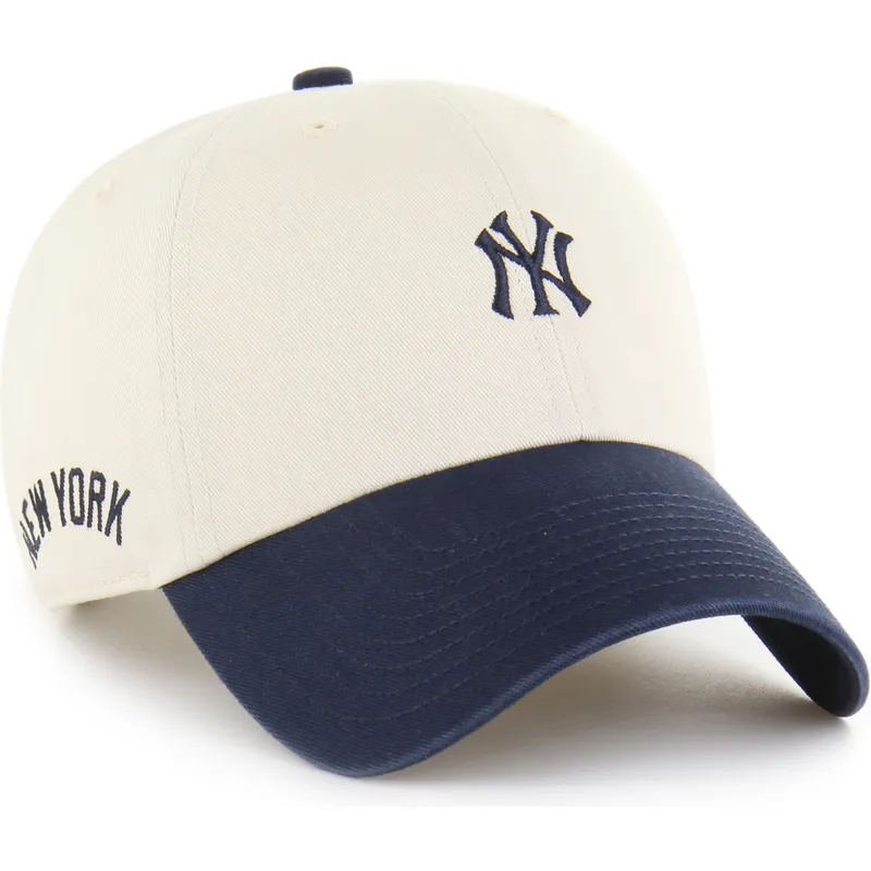 siltovka-zaoblena-bezova-nastavitelny-clean-up-base-runner-sure-shot-two-tone-new-york-yankees-mlb-47-brand
