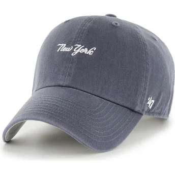Šiltovky zaoblená tmavomodrá nastaviteľný pásik Clean Up Base Runner Script New York Yankees MLB 47 Brand