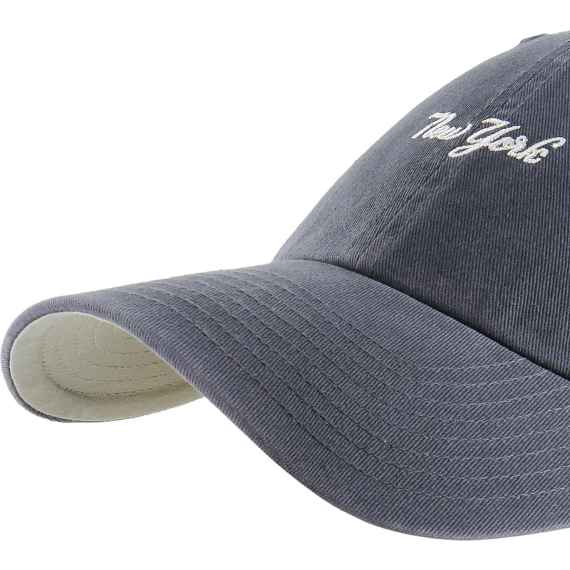 47-brand-curved-brim-clean-up-base-runner-script-new-york-yankees-mlb-navy-blue-adjustable-cap