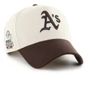 siltovka-zaoblena-bezova-snapback-mvp-dt-sure-shot-two-tone-cotton-oakland-athletics-mlb-47-brand