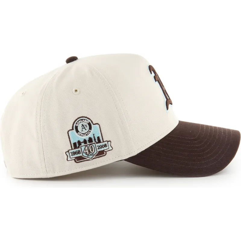 siltovka-zaoblena-bezova-snapback-mvp-dt-sure-shot-two-tone-cotton-oakland-athletics-mlb-47-brand