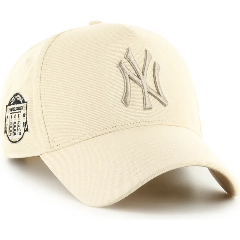cap-zaoblena-beige-snapback-mvp-dt-sure-shot-two-tone-cotton-new-york-yankees-mlb-47-brand