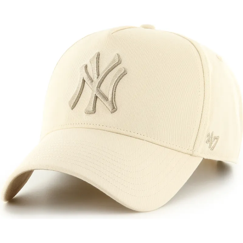 siltovky-zaoblena-bezova-snapback-mvp-dt-sure-shot-two-tone-cotton-new-york-yankees-mlb-47-brand