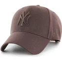 siltovka-zaoblena-hneda-snapback-mvp-new-york-yankees-mlb-47-brand