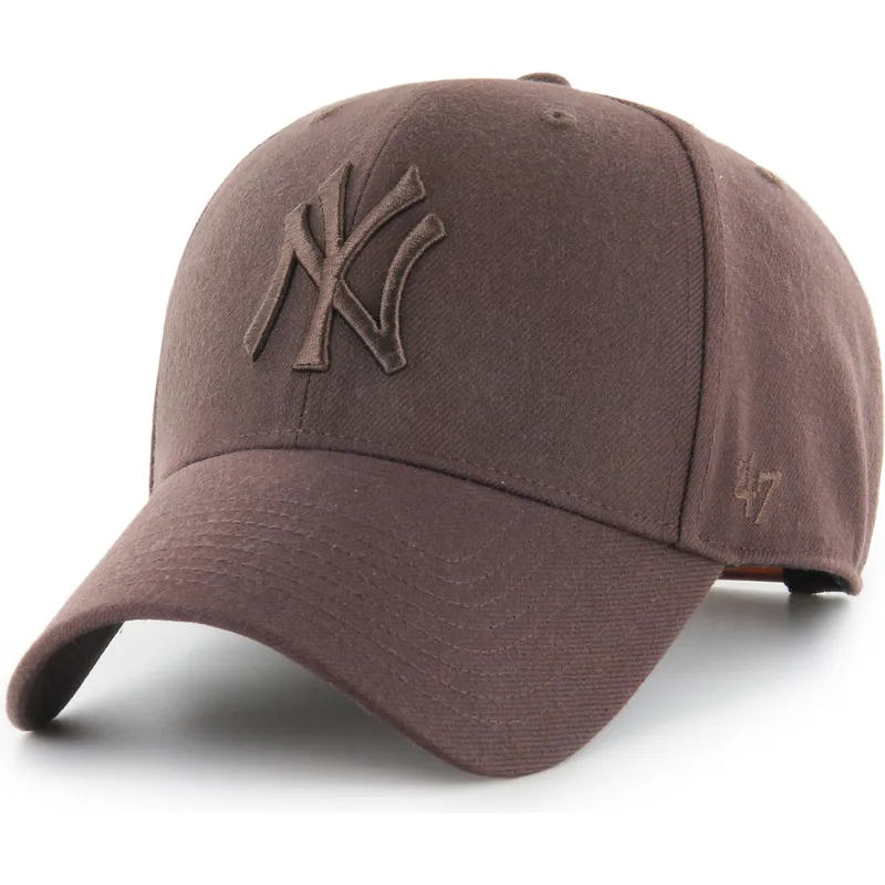 siltovka-zaoblena-hneda-snapback-mvp-new-york-yankees-mlb-47-brand