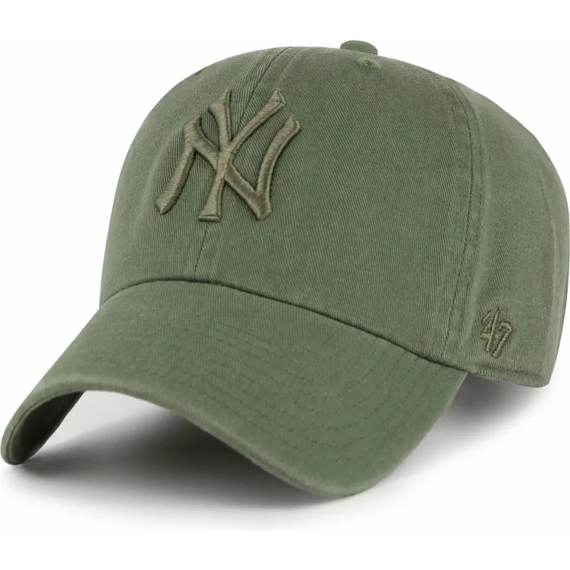 siltovka-zaoblena-zelena-nastavitelny-clean-up-new-york-yankees-mlb-47-brand