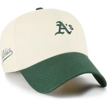 Cap zaoblená beige adjustable strap Clean Up Base Runner Sure Shot Two Tone MLB 47 Brand
