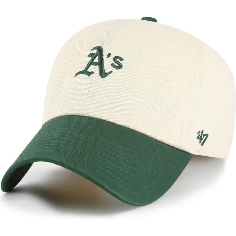 cap-zaoblena-beige-adjustable-strap-clean-up-base-runner-sure-shot-two-tone-mlb-47-brand