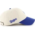 cap-zaoblena-beige-adjustable-strap-clean-up-base-runner-sure-shot-two-tone-los-angeles-dodgers-mlb-47-brand