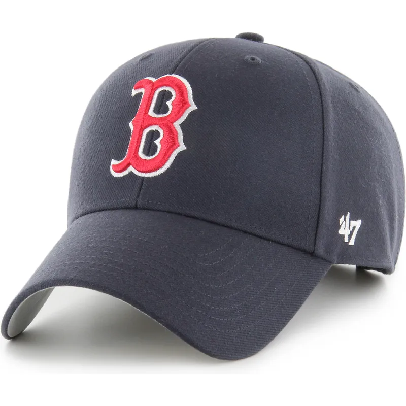cap-zaoblena-navy-blue-adjustable-strap-mvp-boston-red-sox-mlb-47-brand cap-zaoblena-navy-blue-adjustable-strap-mvp-boston-red-sox-mlb-47-brand