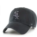 cap-zaoblena-black-adjustable-strap-clean-up-chicago-white-sox-mlb-47-brand